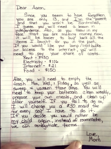 Mom’s Note to “Disrespectful” Son Goes Viral—And People Are Divided