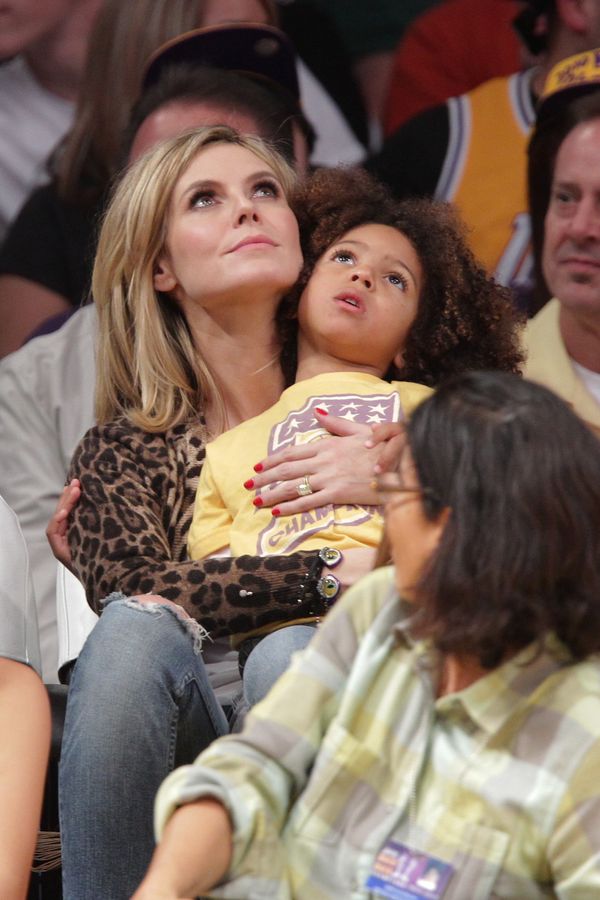 Heidi Klum and her son Johan Samuel