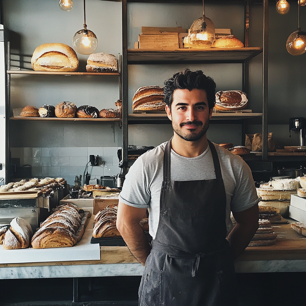 A baker in a bakery | Source: Midjourney